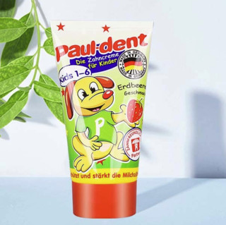 Paul-Dent 宝儿德 儿童可吞食牙膏 草莓味 50ml