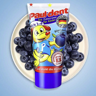 Paul-Dent 宝儿德 儿童可吞食牙膏 蓝莓味+香蕉味 50ml*2支