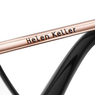 ZEISS 蔡司&Helen Keller 海伦凯勒 H23088 哑黑玫瑰色合金眼镜框+佳锐系列 1.60折射率 防蓝光镜片