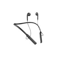 雅酷美 旗舰版 半入耳式颈挂式降噪蓝牙耳机 黑色