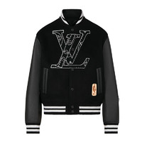 LOUIS VUITTON Louis Vuitton/路易威登男装LV NBA 牛皮经典长袖篮球夹克1A8WUA