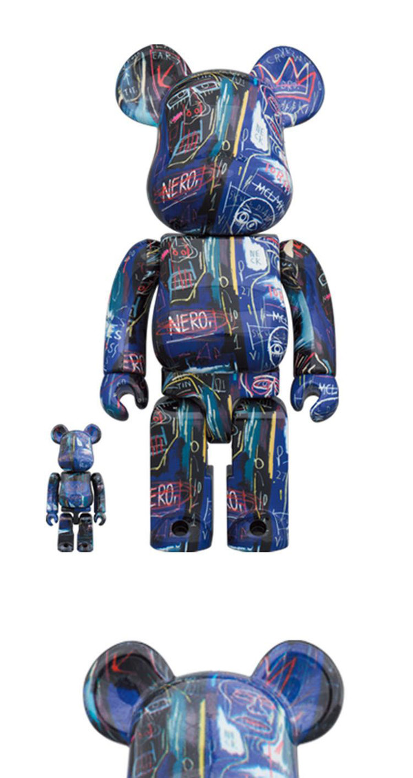 昊美术馆 Basquiat巴斯奎特七代 Bearbrick 1000@00% 积木熊