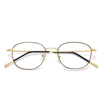 裴漾 8822 黑金色纯钛眼镜框+1.67折射率 防蓝光镜片
