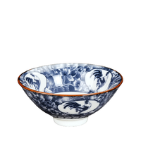 杰艺 青花茶杯 40ml 鸡鸣起舞