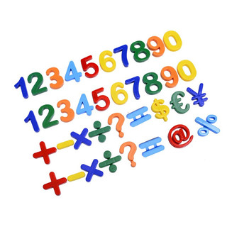 KIDNOAM HN6601+HN6001 儿童彩色磁性贴 字母26块+数字37块
