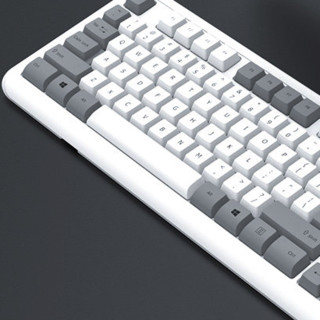 acer 宏碁 OKB0A0 104键 有线薄膜键盘 白灰色 无光