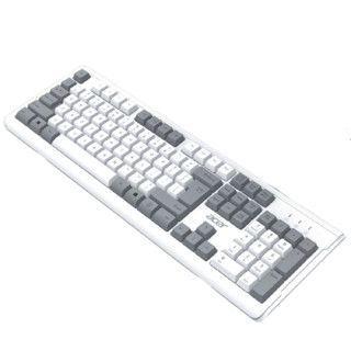 acer 宏碁 OKB0A0 104键 有线薄膜键盘 白灰色 无光