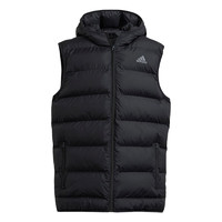 adidas 阿迪达斯 YB GILET 男童连帽棉马甲 HA2524 黑色 152cm