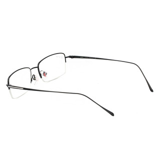 HAN 汉 J81882 纯黑纯钛眼镜框+1.67折射率 非球面防蓝光镜片