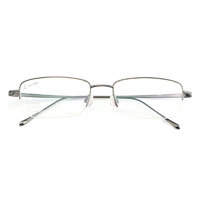HAN 汉 J81882 枪灰色纯钛眼镜框+1.56折射率 非球面防蓝光镜片