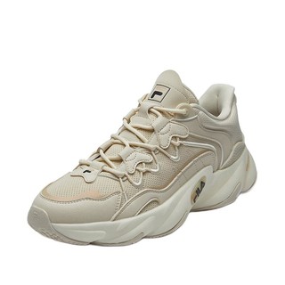 FILA 斐乐 HERITAGE RUNNING系列 Jagger 男子跑鞋 F12M141105F-AG 米色 41