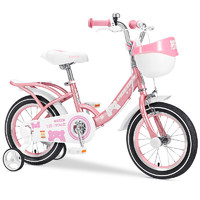 PLUS会员：飞鸽 P169 儿童自行车 粉色 14寸