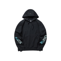 ANTA 安踏 综训系列 女子运动卫衣 162037704-1 黑色 S