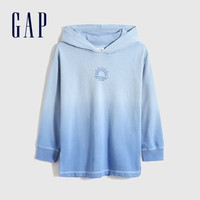Gap 盖璞 女童蓝色渐变连帽衫