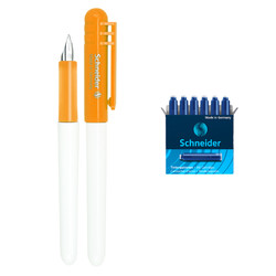 Schneider 施耐德 BK401 钢笔 EF尖 单支装++笔袋+6支黑墨胆