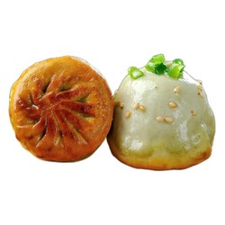 阿三生煎 品阿三生煎荠菜生煎516g/袋*2（24只)方便速食早餐 速冻面点 酥皮生煎包