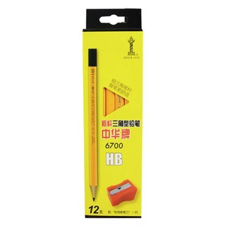 CHUNGHWA 中华牌 6700 三角杆铅笔 HB 12支/盒