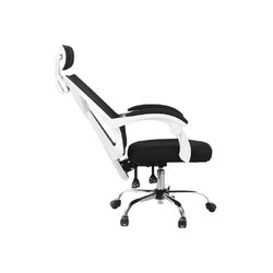 HBADA 黑白调 电脑椅办公椅子家用靠背椅 白色