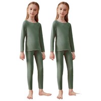 Bejirog 北极绒 25729188633-1001040 女童保暖内衣套装 2套装 薄荷绿+薄荷绿 110cm