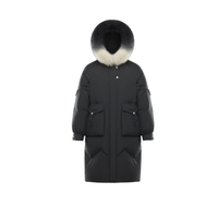 BOSIDENG 波司登 休闲系列 女士中长款羽绒服 B00145256 黑色 160/84A