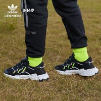 adidas阿迪达斯官网三叶草OZWEEGO J大童复古老爹鞋EE7772（36.5(225mm)、一号黑）