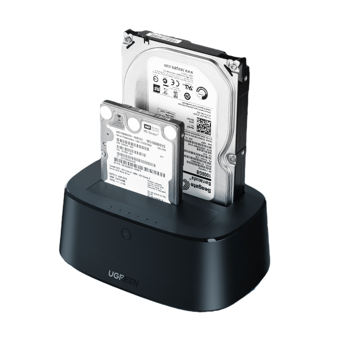 UGREEN 绿联 3.5英寸 双盘位 SATA硬盘盒 Type-C 3.0 Type-B CM198 Type-C3.0版