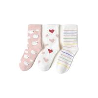  卡拉美拉 Caramella 女士中筒袜套装 512423 3双装 绵羊爱心