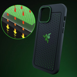 RAZER 雷蛇 iPhone 13 聚合物保护壳 黑绿色 冰铠专业版