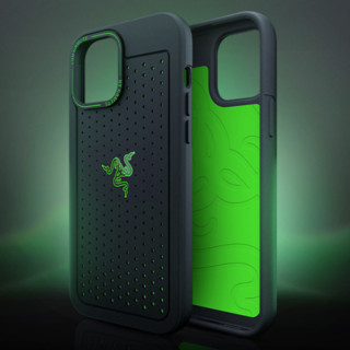 RAZER 雷蛇 iPhone 13 聚合物保护壳 黑绿色 冰铠专业版