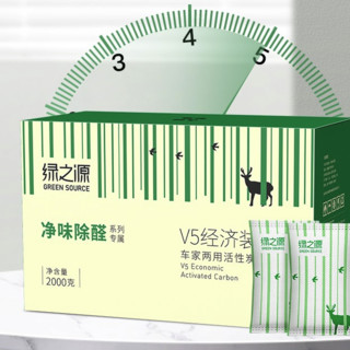 GREEN SOURCFE 绿之源 Z-0335 V5经济装车家两用活性炭 100g*10包