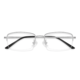 JingPro 镜邦 8476 银色纯钛眼镜框+1.60折射率 防蓝光镜片