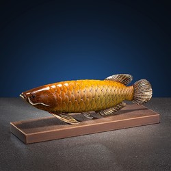 朱炳仁 金龙鱼 中式艺术品创意摆件