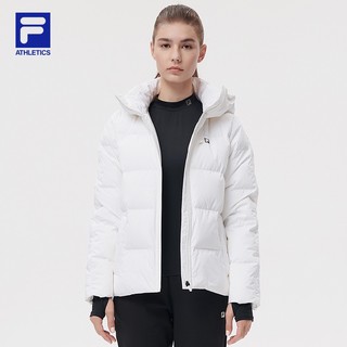 FILA 斐乐 A11W141902F 女士白鹅绒羽绒服