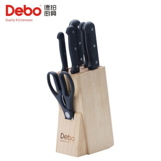 DEBO 德铂 Debo 德铂 厨房不锈钢刀具套装 7件套