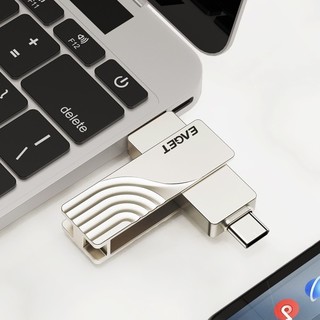 EAGET 忆捷 CF30 USB 3.0 U盘 珍珠镍 32GB Type-C/USB-A双口