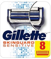 Gillette 吉列 SkinGuard 敏感肌肤男士剃须刀刀片，8件装