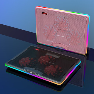 AJAZZ 黑爵 ANC160 三塔 风冷 笔记本散热器 RGB 粉色