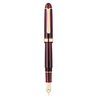 PLATINUM 白金 3776世纪富士旬景系列 钢笔 PNB-13000 升级版 酒红色 M尖 单支装
