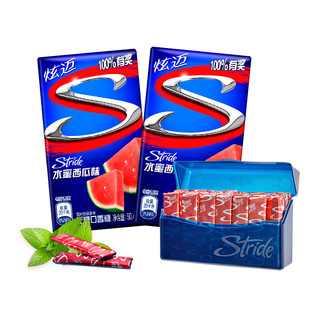 Stride 炫迈 水密西瓜味无糖口香糖果28片*2盒装持久清新零食凑单口气