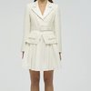 Tailored Cream Bouclé Mini Dress