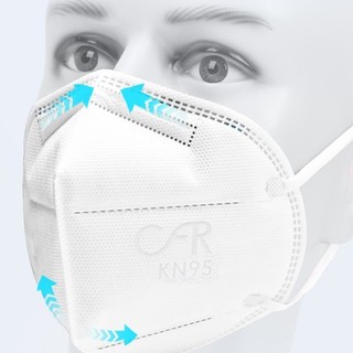 恒助 KN95无呼吸阀口罩 40只 白色