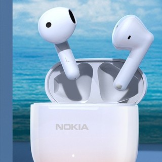 NOKIA 诺基亚 E3103 半入耳式真无线动圈降噪蓝牙耳机 月牙白