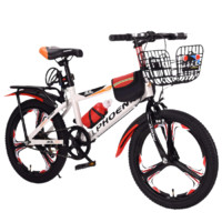 PHOENIX 凤凰 儿童自行车 一体轮单速款 22寸 白橘色