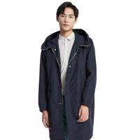 MECITY 男士中长款风衣 530439 郁蓝色 L
