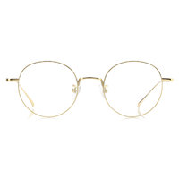 HAN 汉 HN41121 金色纯钛眼镜框+1.60折射率 防蓝光镜片
