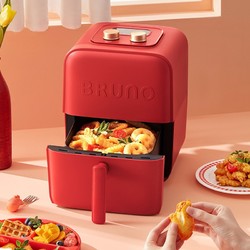 BRUNO BRUMO 空气炸锅多功能大容量小型电炸锅 红色