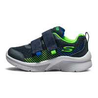 SKECHERS 斯凯奇 Microspec 男童休闲运动鞋 97537N/NVLM  海军蓝色/柠檬色 26码