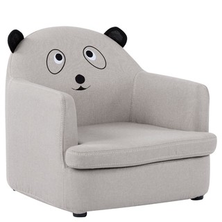 杰尼特 S106 儿童卡通小沙发 灰色小熊 布艺款