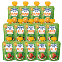 Heinz 亨氏 乐维滋系列 果泥 国产版 3段 苹果草莓味+苹果橙子味+苹果黑加仑味 120g*14袋*2箱