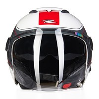 PLUS会员：ZEUS 瑞狮 摩托车头盔T43白红 L（适合57-58头围）